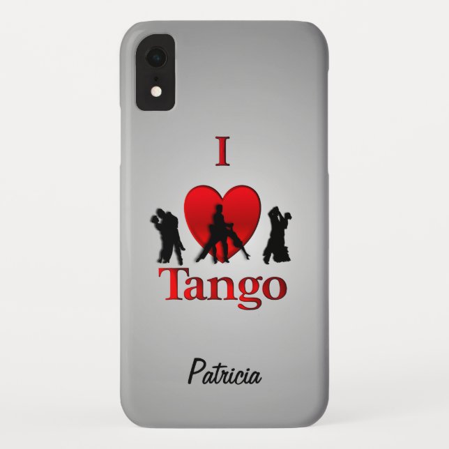 Capa Para iPhone, Case-Mate I Heart Tango Personalizado (Verso)