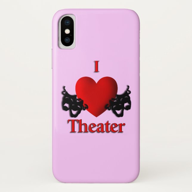 Capa Para iPhone, Case-Mate I Heart Theater (Verso)