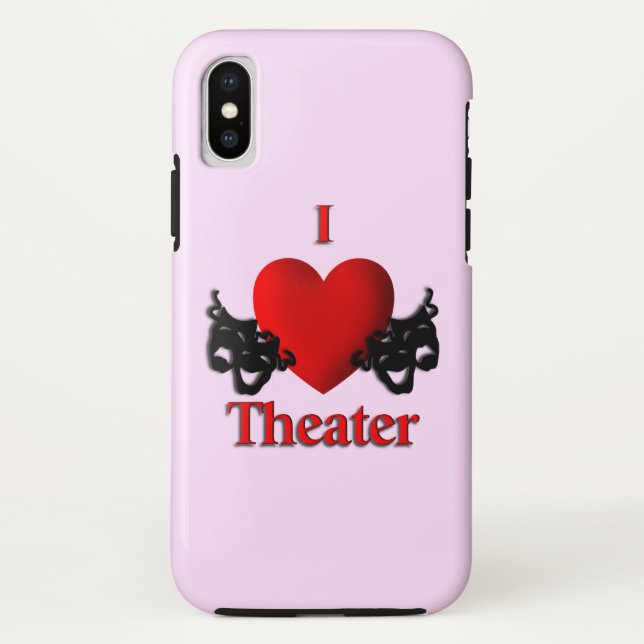 Capa Para iPhone, Case-Mate I Heart Theater (Verso)