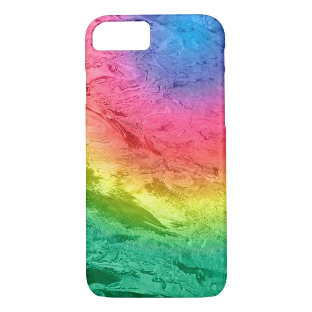 Capa Para iPhone, Case-Mate Icy Rainbow Abstrato (Verso)