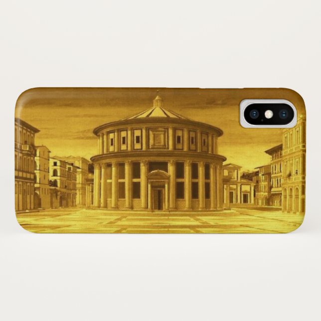 Capa Para iPhone, Case-Mate IDEAL CITY Renaissance Architect, Dourado Amarelo (Verso (Horizontal))