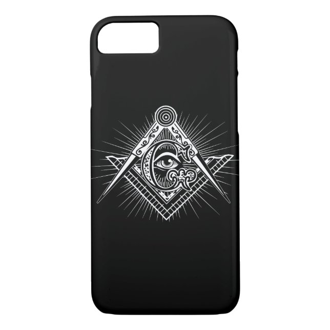 Capa Para iPhone, Case-Mate Illuminati Todos Vendo Símbolo de Freemason Ocular (Verso)