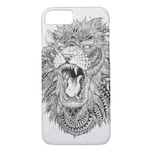 Capa Para iPhone Da Case-Mate Ilustração abstrata tirada mão do vetor do leão