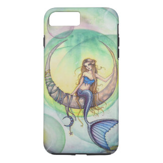 Capa Para iPhone Da Case-Mate Ilustração Artística de Sereia em Aquarela Lua Cob