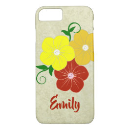 Capa iPhone 8/ 7 Ilustração Bonito Floral