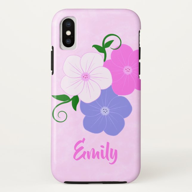 Capa Para iPhone, Case-Mate Ilustração Bonito Floral (Verso)
