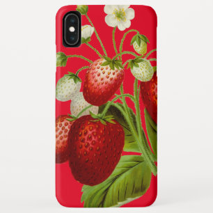Capa Para iPhone Da Case-Mate Ilustração Botânica de Morangos Vintage