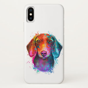 Capa Para iPhone Da Case-Mate Ilustração Colorida Dachshund Dog Art