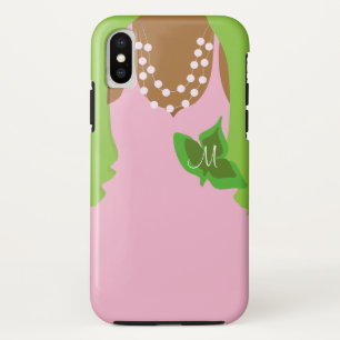 Capa Para iPhone Da Case-Mate Ilustração cor-de-rosa e verde da vida do círcu