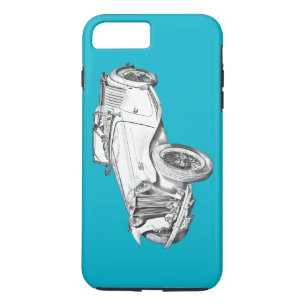 Capa iPhone 8 Plus/7 Plus Ilustração de carro esportivo antigo conversível M