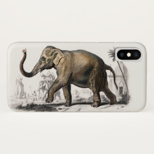 Capa Para iPhone Da Case-Mate Ilustração de Elefante Arte de Impressão Vintage
