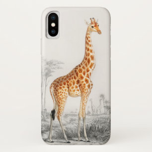 Capa Para iPhone Da Case-Mate Ilustração de Girafa Arte Impressa Vintage