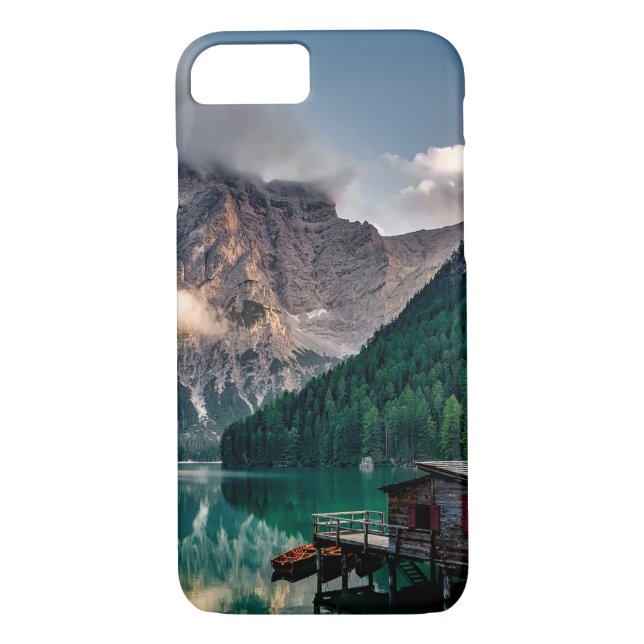 Capa Para iPhone, Case-Mate Imagem de Paisagem do Lago de Montanhas Italianas (Verso)