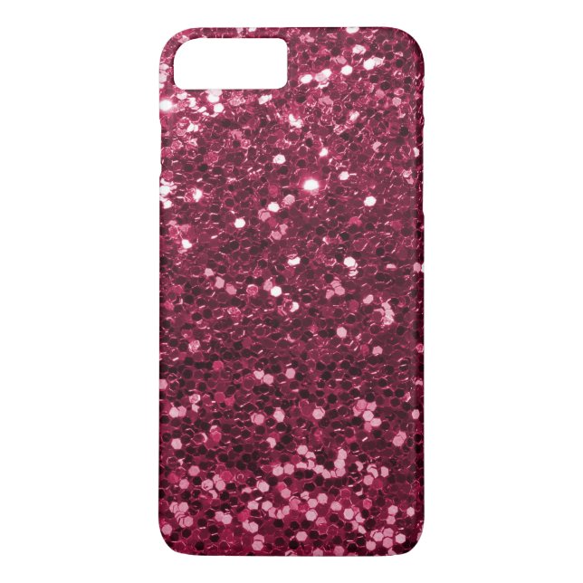 Capa Para iPhone, Case-Mate Impressão cor-de-rosa magenta da faísca do brilho (Verso)
