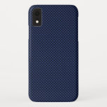 Capa Para iPhone Da Case-Mate Impressão de Estilo de Fibra Azul de Carbono Real<br><div class="desc">Um aspecto esportivo automóvel ou urbano industrial com um design de tipo fibra de carbono impresso em marinho. Introdução</div>