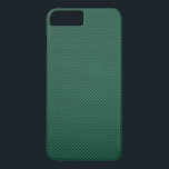 Capa iPhone 8 Plus/7 Plus Impressão de fibra de carbono verde lacrimogêneo<br><div class="desc">Um impressão gráfico na moda em uma capa de telefone personalizada. Bom para um presente moderno,  ou para uma decoração com um olhar industrial urbano automotivo. Clique no botão "Personalizar!" se quiser fazer uma personalização fácil do texto para este caso.</div>