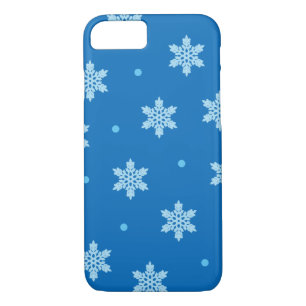 Capa Para iPhone Da Case-Mate Impressão de Natal Blue Snowflake