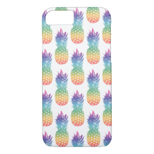 Capa iPhone 8/ 7 Impressão de padrão colorido de abacaxi cobrir iPh