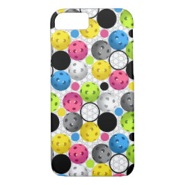 Capa iPhone 8/ 7 Impressão de Pickleball com bolinhas