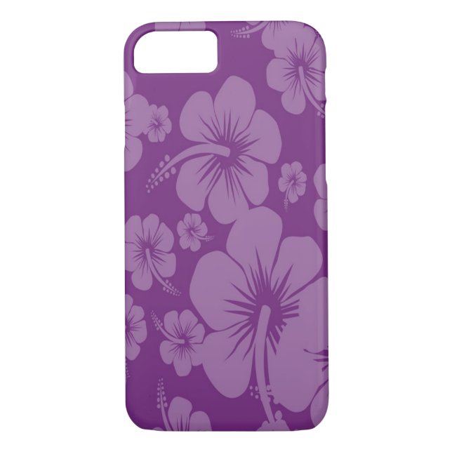 Capa Para iPhone, Case-Mate Impressão do Havaí de Hibiscus Roxo (Verso)