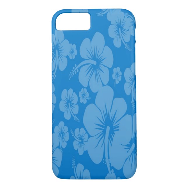 Capa Para iPhone, Case-Mate Impressão Havaiano de Hibiscus Azul (Verso)