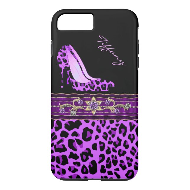 Capa Para iPhone, Case-Mate Impressão iPhone 7 Plus Glamorous Purple (Verso)