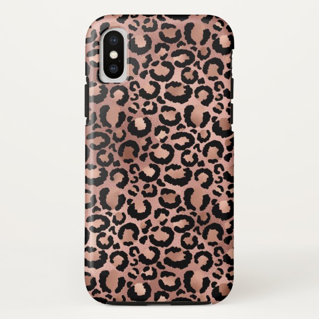 Capa Para iPhone, Case-Mate Impressão Leopardo Rosa (Verso)