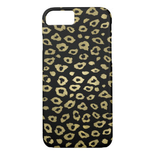 Capa Para iPhone Da Case-Mate Impressão preto Dourado do leopardo de Ombre
