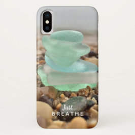 Capa Para iPhone Da Case-Mate Incentivo Apenas Respire O Vidro Do Mar De Praia