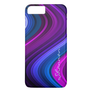 Capa iPhone 8 Plus/7 Plus Incidente Personalizado de Púrpura / Abstrato Azu
