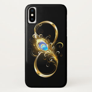 Capa Para iPhone Da Case-Mate Infinidade com a pena Pavão de Ouro
