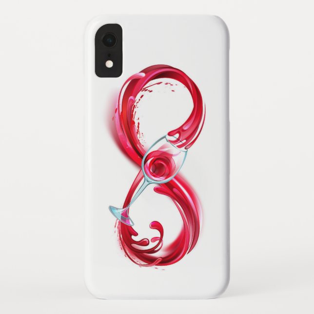 Capa Para iPhone, Case-Mate Infinidade com vinho tinto (Verso)