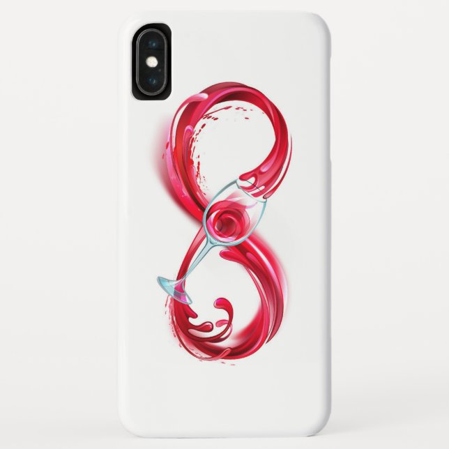 Capa Para iPhone, Case-Mate Infinidade com vinho tinto (Verso)