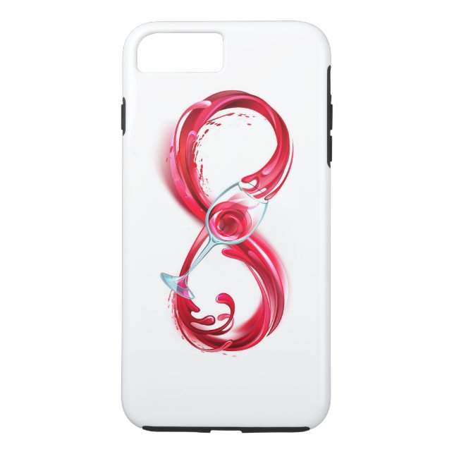 Capa Para iPhone, Case-Mate Infinidade com vinho tinto (Verso)