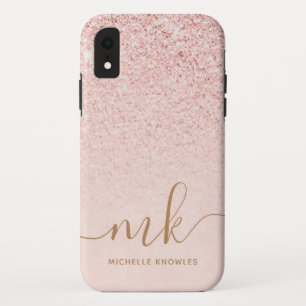 Capa Para iPhone Da Case-Mate Iniciais e nome do Rico brilhante Dourado da Tendy