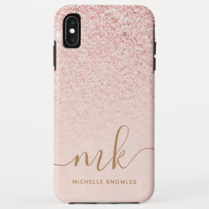 Capa Para iPhone Da Case-Mate Iniciais e nome do Rico brilhante Dourado da Tendy