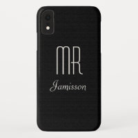 Iniciais personalizados MR Black HIS