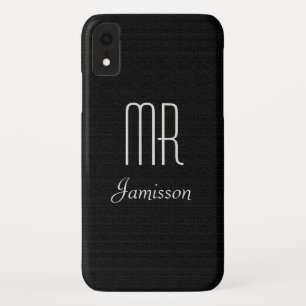 Capa Para iPhone Da Case-Mate Iniciais personalizados MR Black HIS