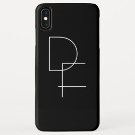 Capa Para iPhone Da Case-Mate Iniciais Sobrepostos Modernos 2 | Branco sobre Pre