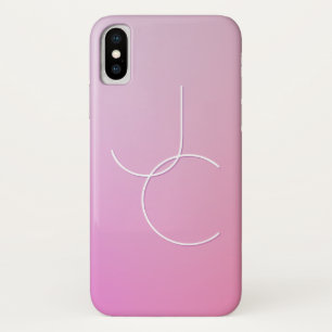 Capa Para iPhone Da Case-Mate Iniciais Sobrepostos Modernos 2 Mouse rosa
