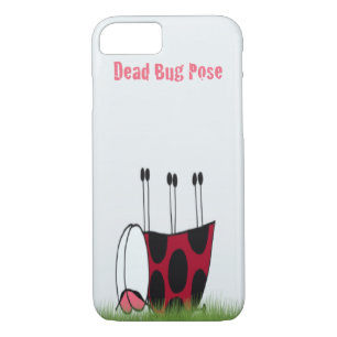 Capa iPhone 8/ 7 Inseto de Ladybug engraçado Yoga Pose