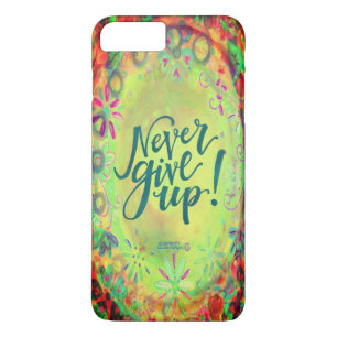 Capa iPhone 8 Plus/7 Plus Inspirivência "Nunca Desista"