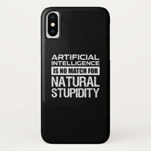 Capa Para iPhone Da Case-Mate Inteligência Artificial Estupidez Natural Engraç