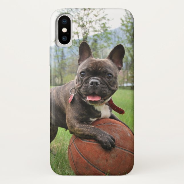 Capa Para iPhone, Case-Mate Introduza sua própria foto de seu buldogue francês (Verso)