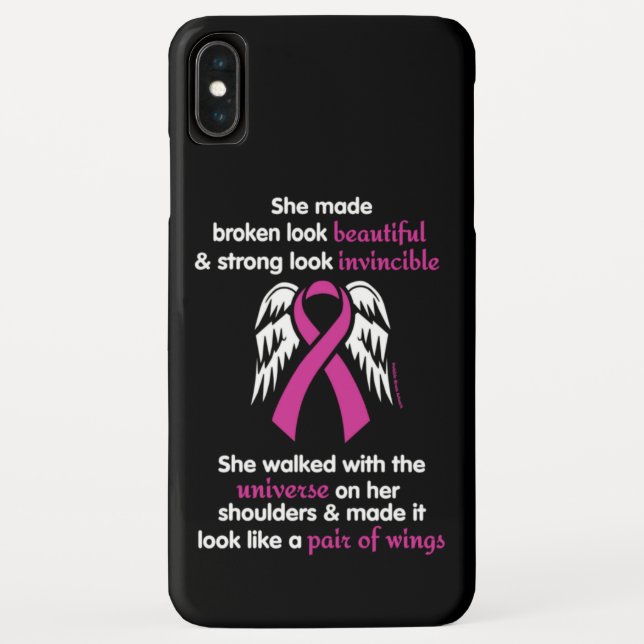 Capa Para iPhone, Case-Mate Invencível/Ela... Cancer De Mama (Verso)