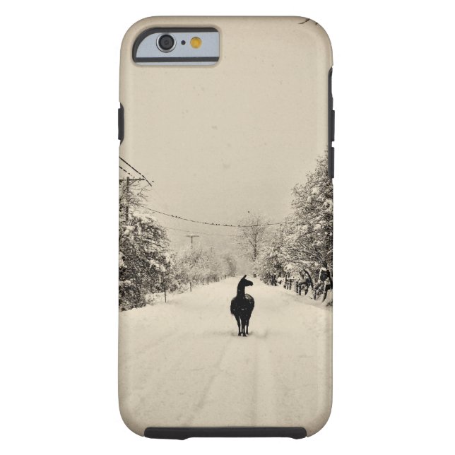Capa Para iPhone, Case-Mate inverno do lama (Verso)