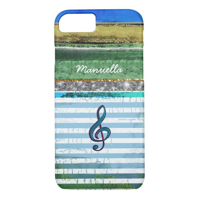 Capa Para iPhone, Case-Mate iPhone-6 com nota musical e personalizado (Verso)