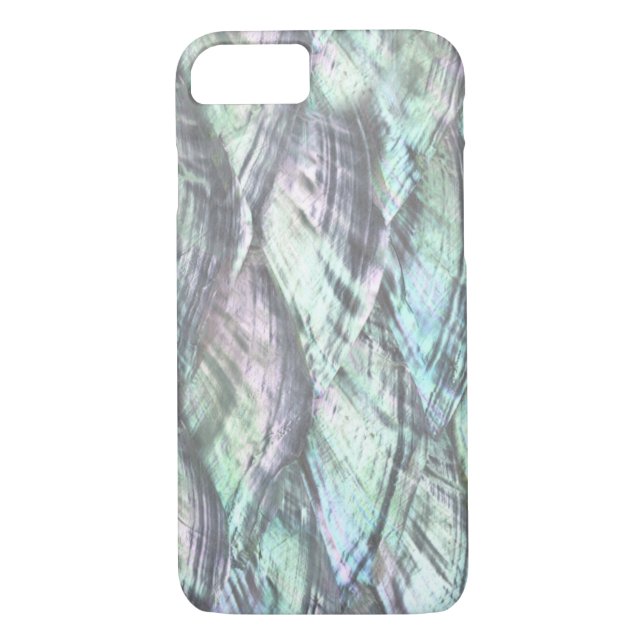 Capa Para iPhone, Case-Mate iPhone 7 do impressão azul da MADREPÉROLA mal lá (Verso)