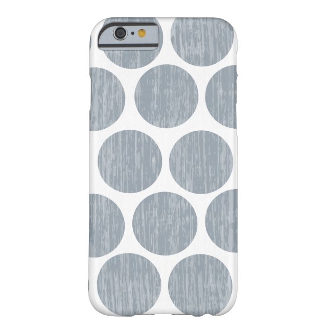 Capa Para iPhone, Case-Mate iPhone afligido claro 6 das bolinhas dos cinzento- (Verso)