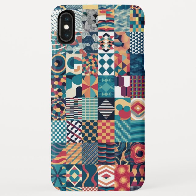 Capa Para iPhone, Case-Mate iPhone da Colagem de Grade Artística / iPad case (Verso)